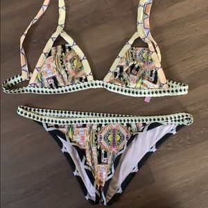 Victoria’s Secret bikini. Cool print and cut!